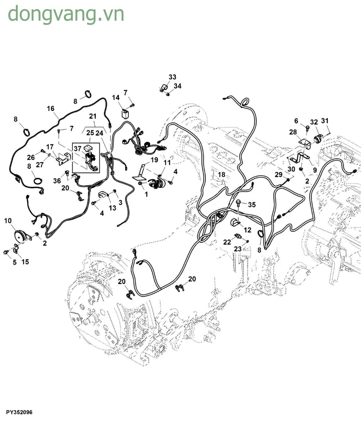 Wiring Harness, Dual Clutch, W/ Turbo Charger (020920 - ) - ST856260